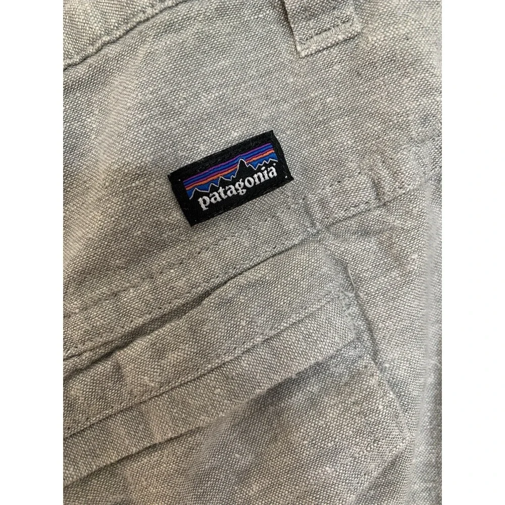 PATAGONIA Shorts Men 32 GreenishBeige HEMP/ORGANIC COTTON Chino Pockets Outdoors